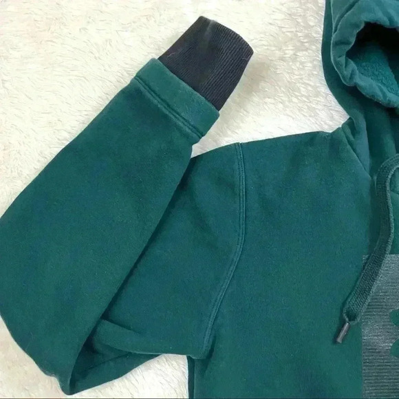 Under Armour Threadborne Green $ Black Pullover Hooded Sweatshirt Size XS - Picture 7 of 15